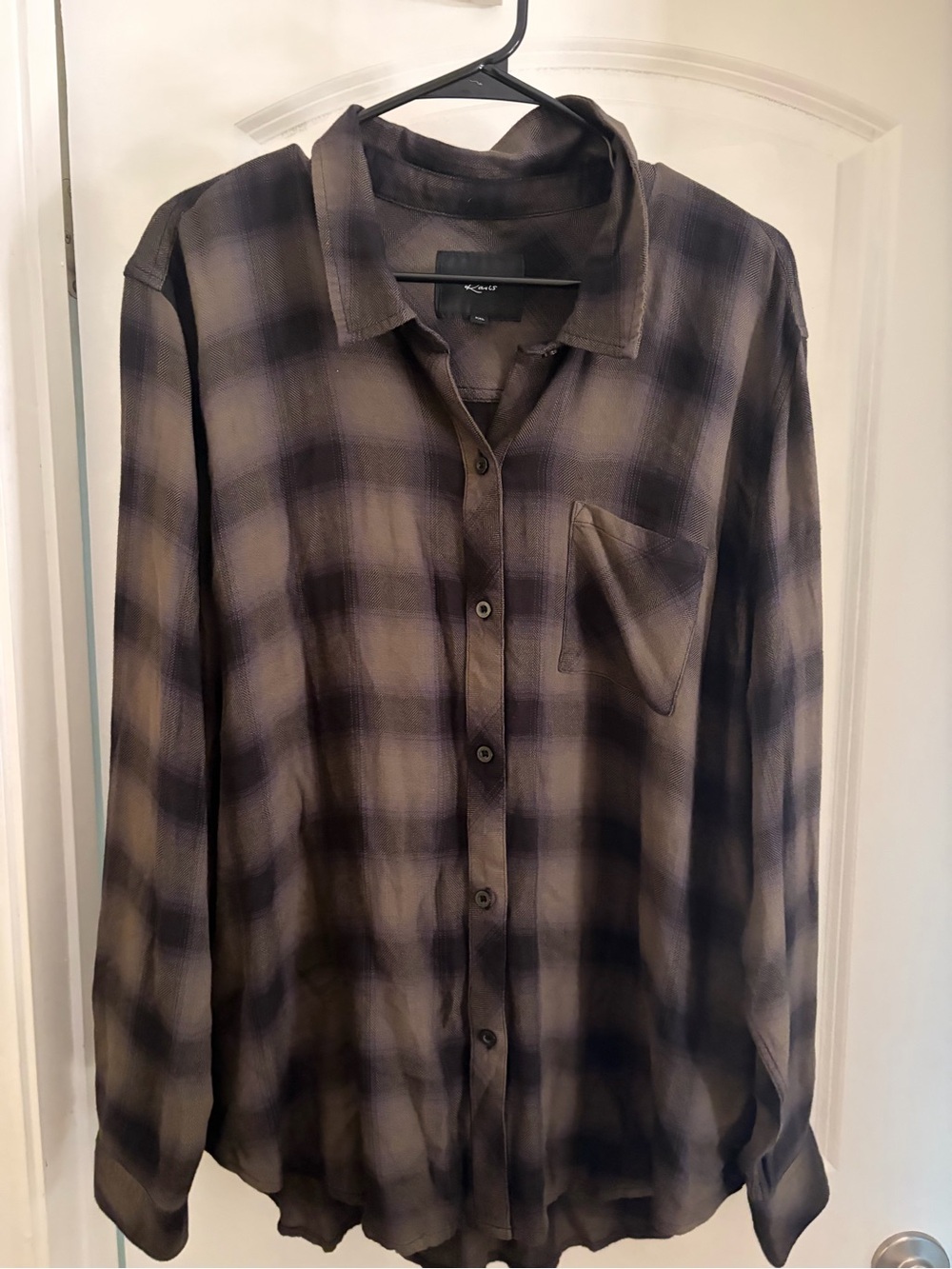 Rails Hunter green plaid Olive shadow onyx button up long sleeve flannel xxl
